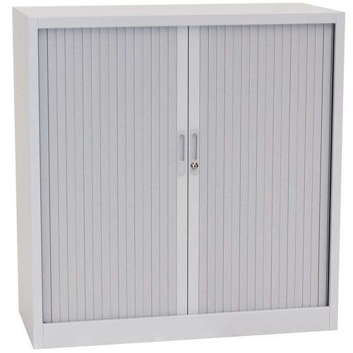 Roldeurkast Manutan laag 120x45x102 lichtgrijs, Huis en Inrichting, Kasten | Roldeurkasten en Archiefkasten, Ophalen, 100 tot 150 cm