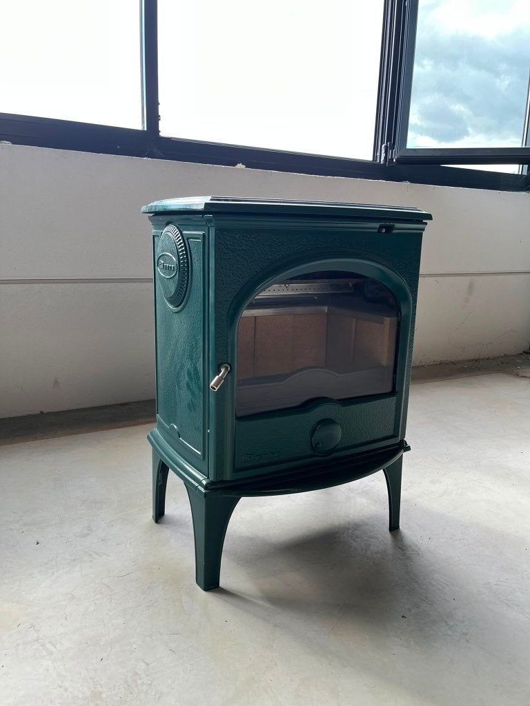 Hout en Kolenkachel, Dovre, Klassieke kachel, 250émail groen, Huis en Inrichting, Overige Huis en Inrichting, Nieuw, Ophalen