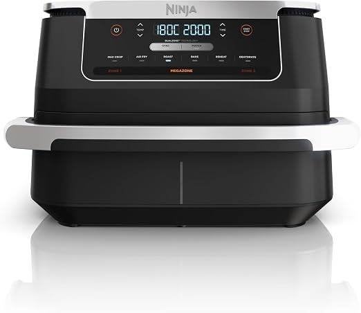 Ninja FlexDrawer Friteuse à double bac 6,6L AF550EU, Enlèvement, Reconditionné, Friteuse à air XXL, 1500 grammes ou plus