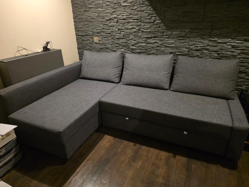 Convertible 3 places avec méridienne, Maison & Meubles, Canapés | Salons, Utilisé, Trois personnes, Tissus, Enlèvement