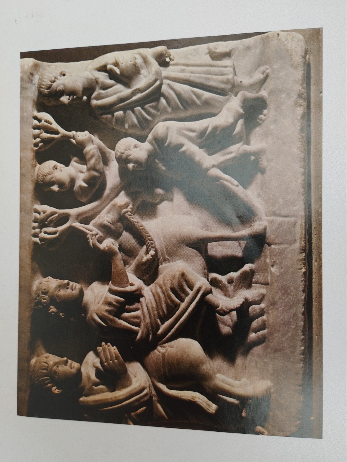 Een prent over beeldhouwer kunst op een muur, Ophalen, Prent