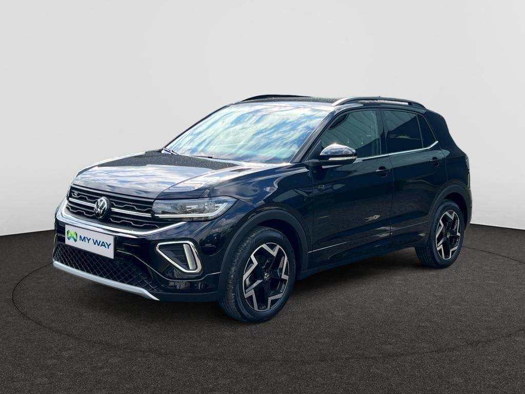 Volkswagen T-Cross T-Cross 1.0 TSI R-Line OPF DSG, Auto's, Volkswagen, Automaat, T-Cross, 140 g/km, Zwart