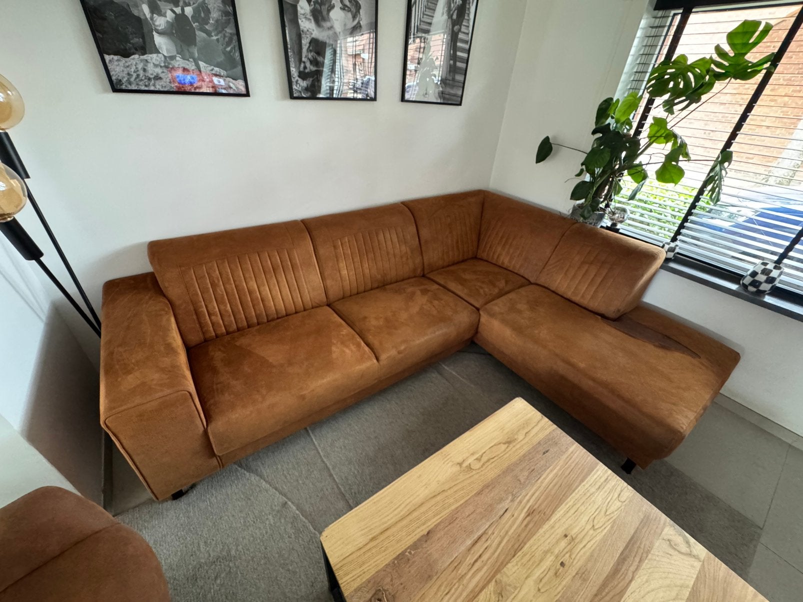 Hoekzetel met scheur 2,70m op 2m, Ophalen, Gebruikt, Kunststof
