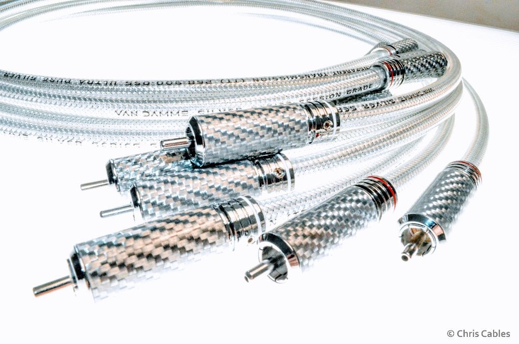 'The Crystal Clear' Lo-Cap55 RCA interlinks van Chris Cables, Verzenden, Nieuw, 2 tot 5 meter, Interlink-kabel