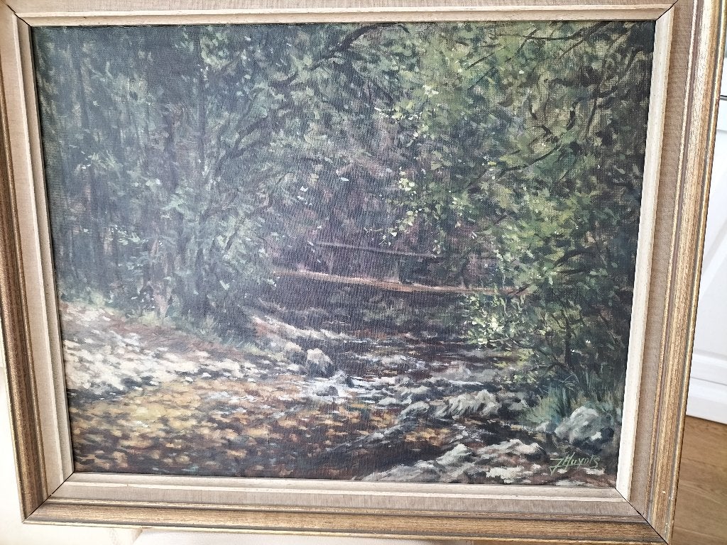 Tableau Jacques Huydts, Antiquités & Art, Panneau, Paysage, Enlèvement, Classique