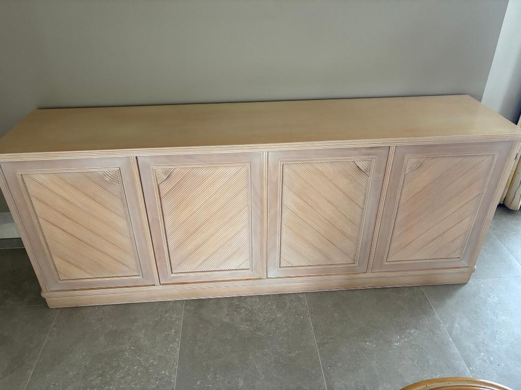 Eetkamer in massief beuk , ceruse, Enlèvement, Utilisé, 4 à 6 chaises