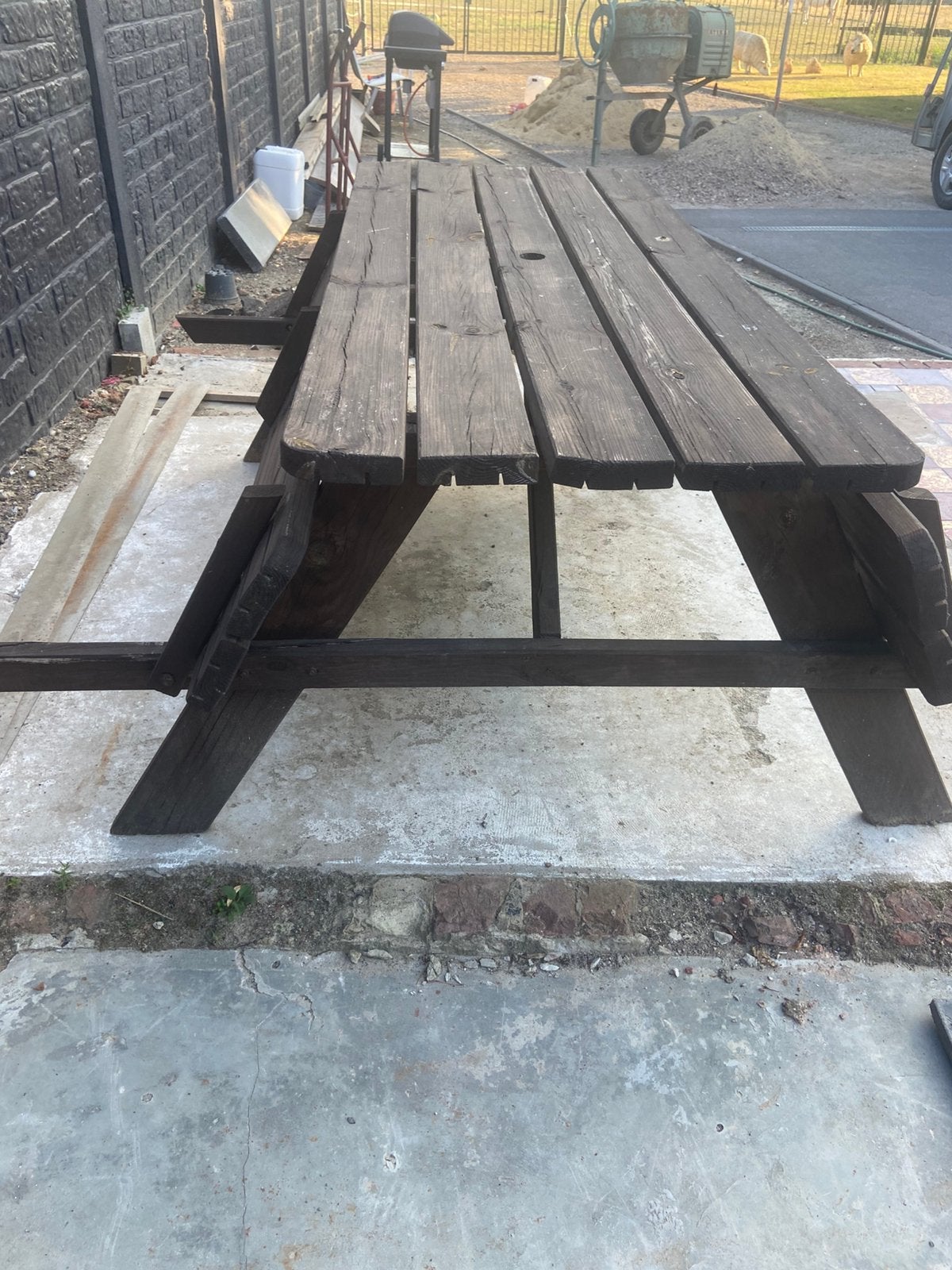 Picknicktafel buitentafel, Tuin en Terras, Picknicktafels, Ophalen, Gebruikt