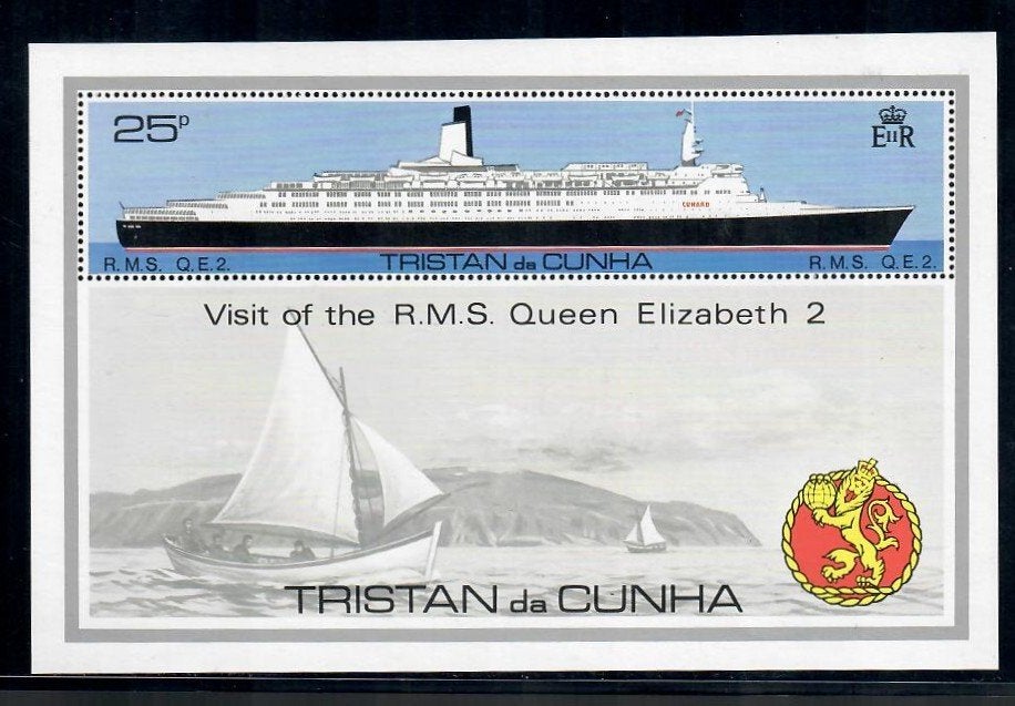 Tristan da Cunha yvertnrs blok 8 postfris, Timbres & Monnaies, Timbres | Timbres thématiques, Enlèvement ou Envoi, Non oblitéré