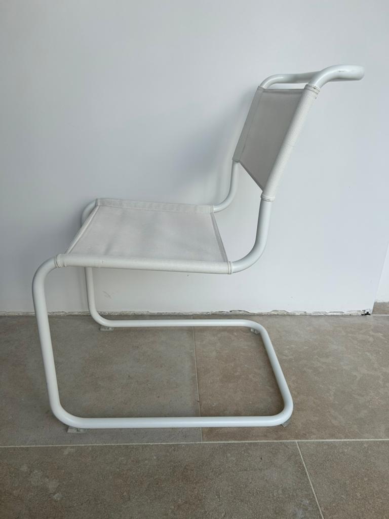 Thonet S 33 N All Seasons – iconische Bauhaus designstoel, Huis en Inrichting, Ophalen, Zo goed als nieuw, Wit