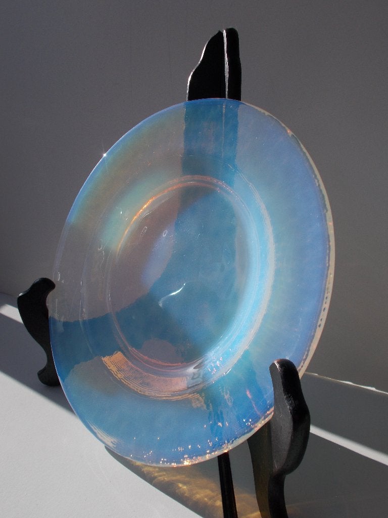 5 assiettes italiennes Effetre en verre d'art de Murano, Enlèvement ou Envoi