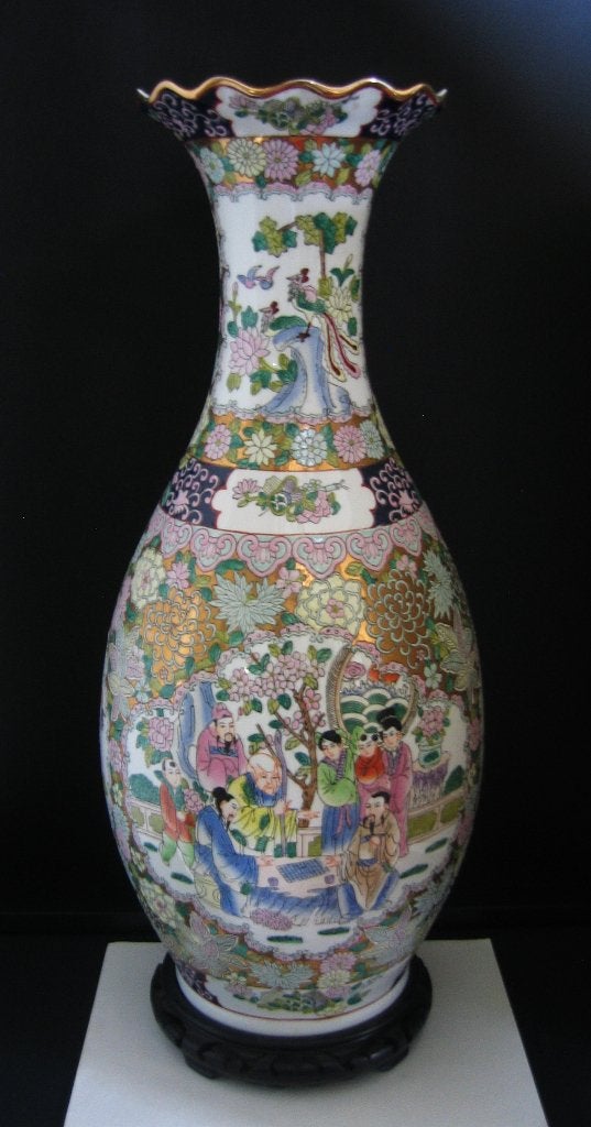 Chinese porseleinen Famille Rose vaas  -  1659, Antiek en Kunst, Ophalen
