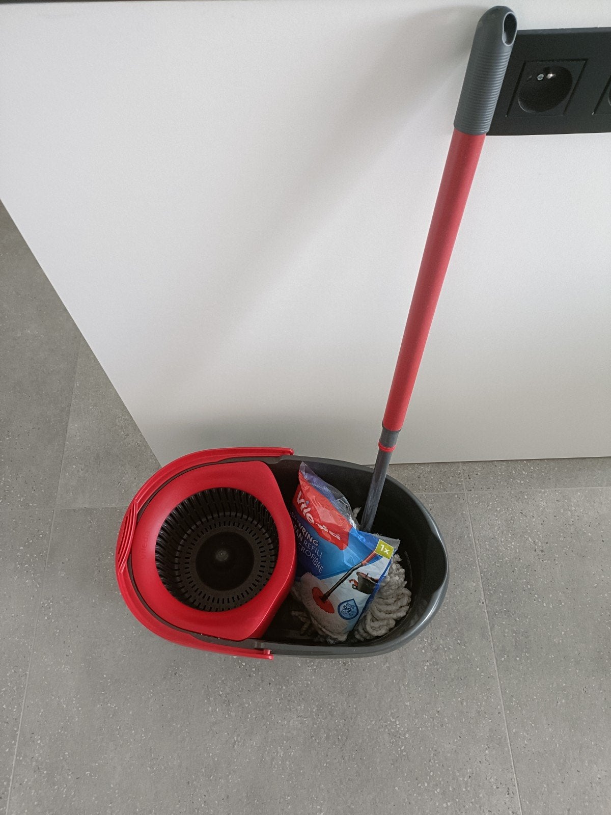 Vileda complete set met mop en emmer, Enlèvement ou Envoi