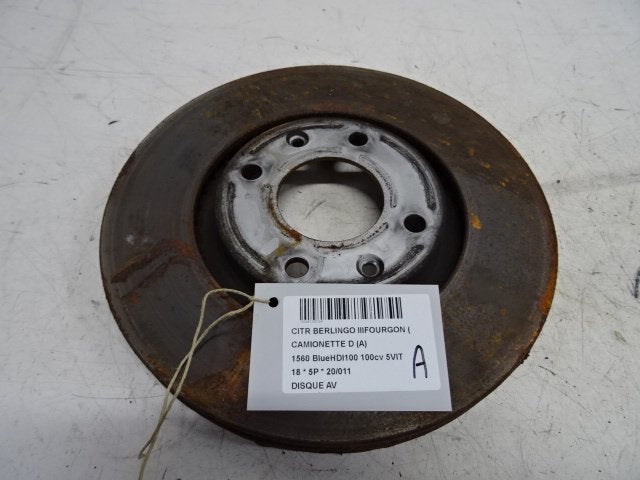 FREIN DISQUE AVANT Citroën Berlingo (01-2008/06-2018), Autos : Pièces & Accessoires, Utilisé, Citroën