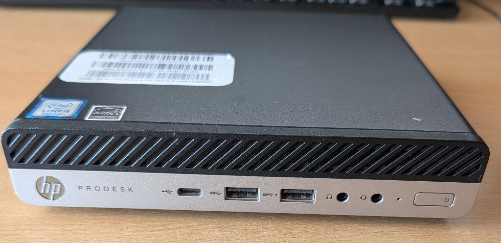 HP Prodesk 600 G4 mini I5-8500T 16GB 256GB SSD, 256 GB, HP EliteDesk, Utilisé, SSD