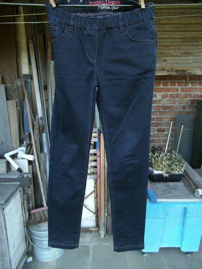 Donkerblauwe Jeans Jegging Denim Mila Star maat 176, Kinderen en Baby's, Kinderkleding | Maat 176, Broek, Meisje, Ophalen of Verzenden