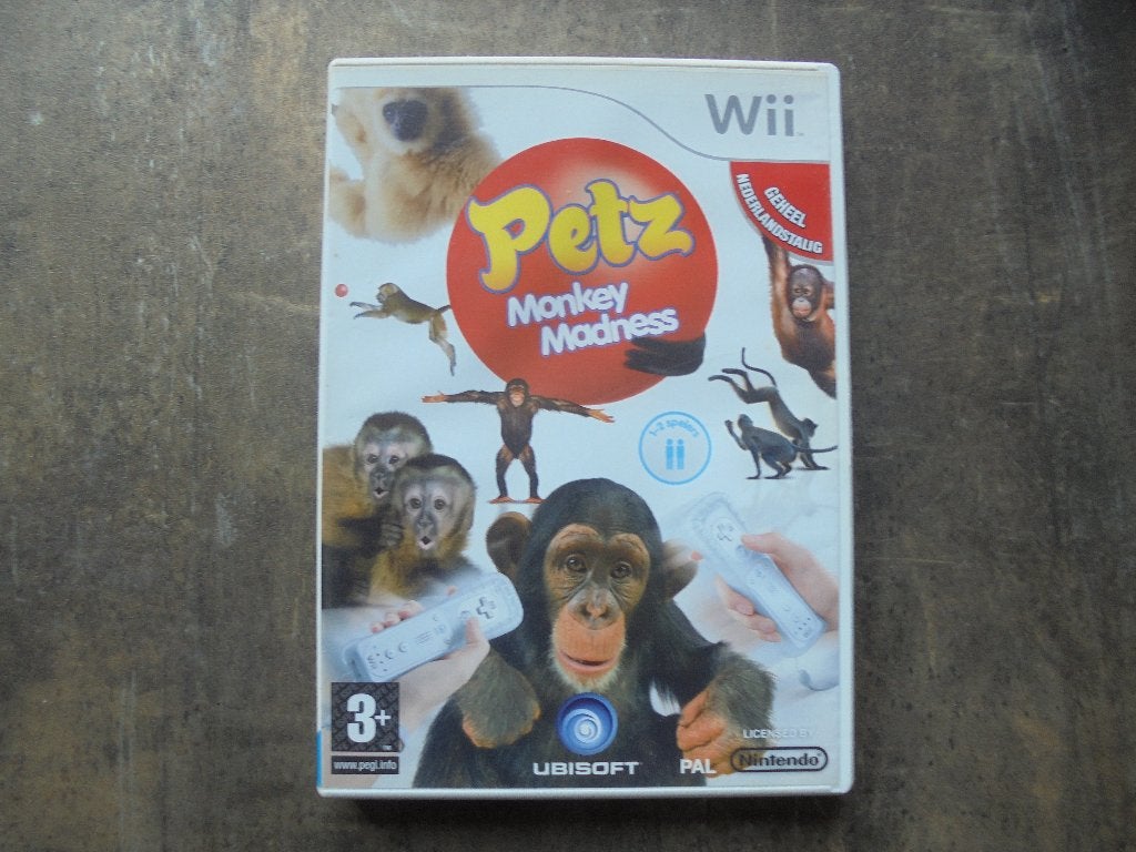 Petz Monkey Madness voor Wii (zie foto's), Consoles de jeu & Jeux vidéo, Enlèvement ou Envoi, 1 joueur, Course et Pilotage, Utilisé