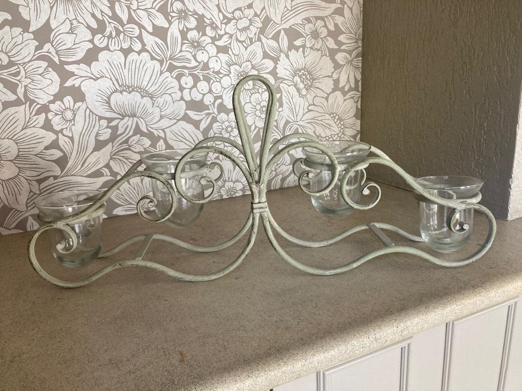 Mooi metalen rekje voor theelichtjes. Perfecte staat, Huis en Inrichting, Woonaccessoires | Kandelaars en Kaarsen, Ophalen of Verzenden