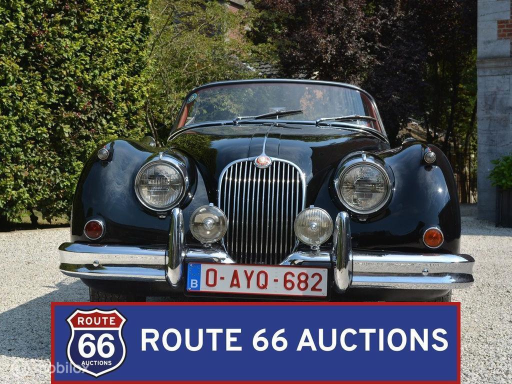 Jaguar XK150 Cabriolet | 1959 | Route 66 Auctions, Zwart, Bedrijf, Handgeschakeld, Overige carrosserie