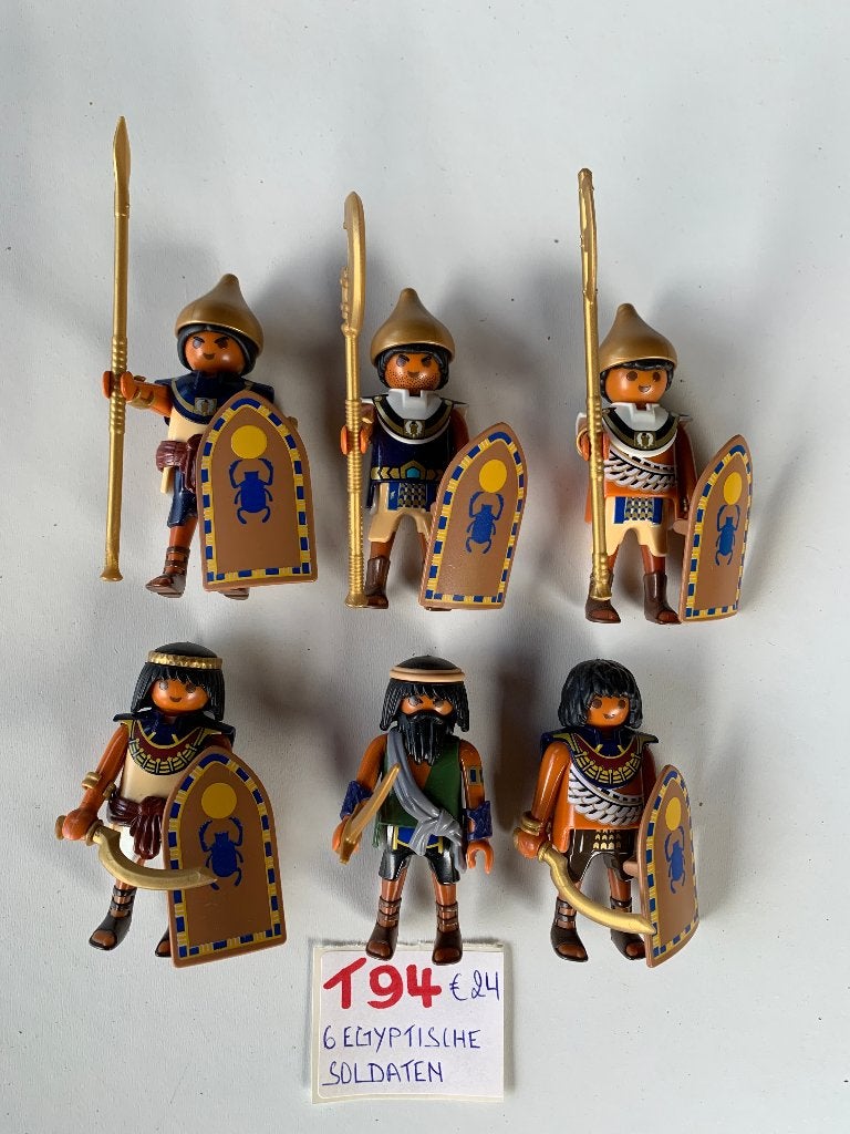 PLAYMOBIL: T94: LOT 6 EGYPTISCHE SOLDATEN, Ophalen of Verzenden, Nieuw, Historisch, Figuren