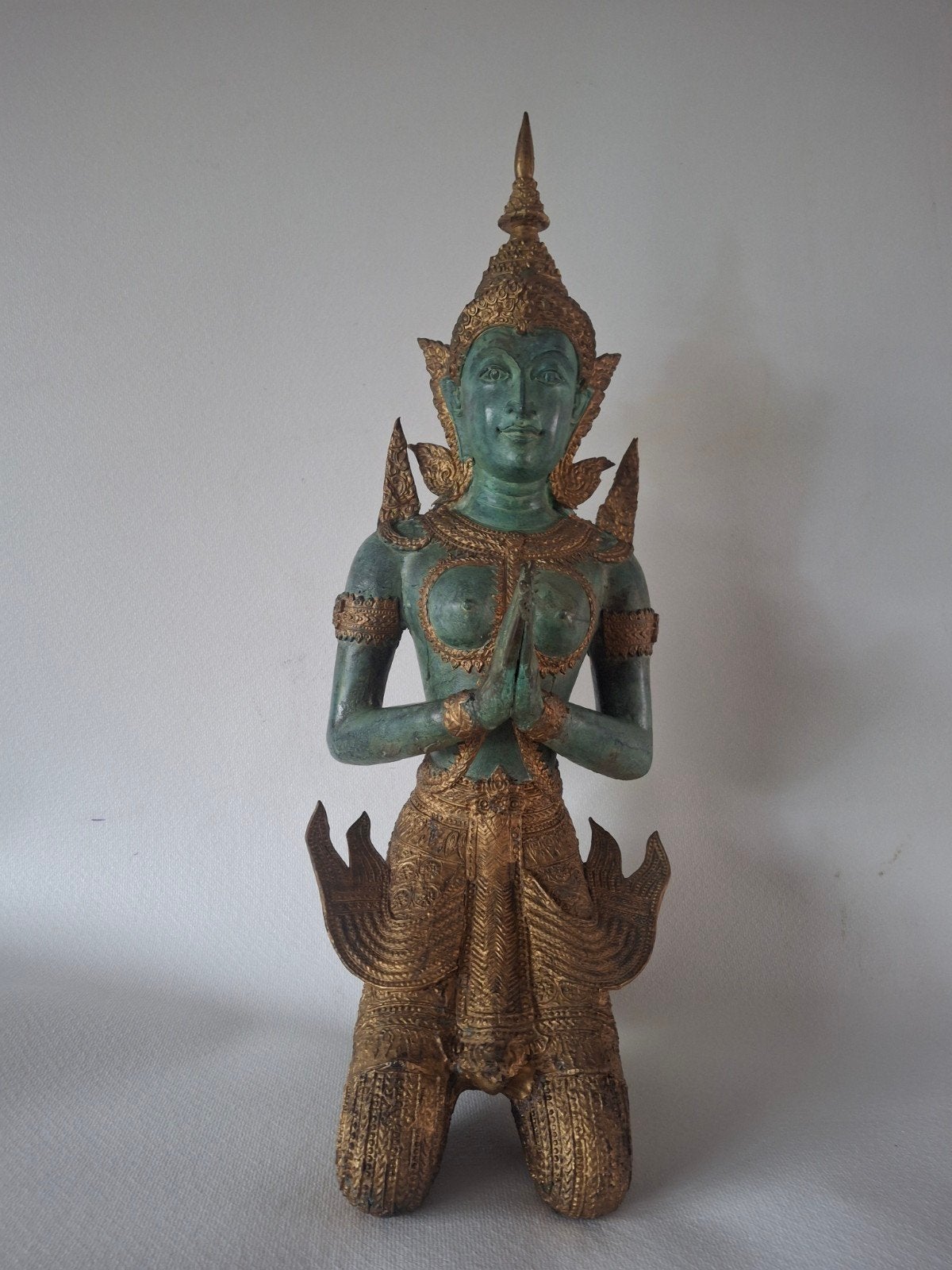 garde de temple en bronze, Comme neuf, Enlèvement, Accents dorés, Métal