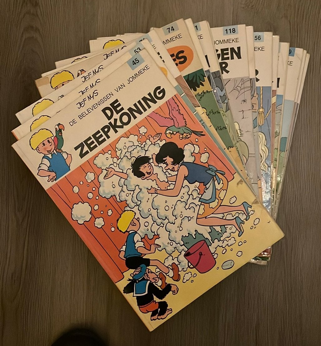Jommeke strips - gekleurd - redelijke staat, Boeken, Stripverhalen, Ophalen, Gelezen