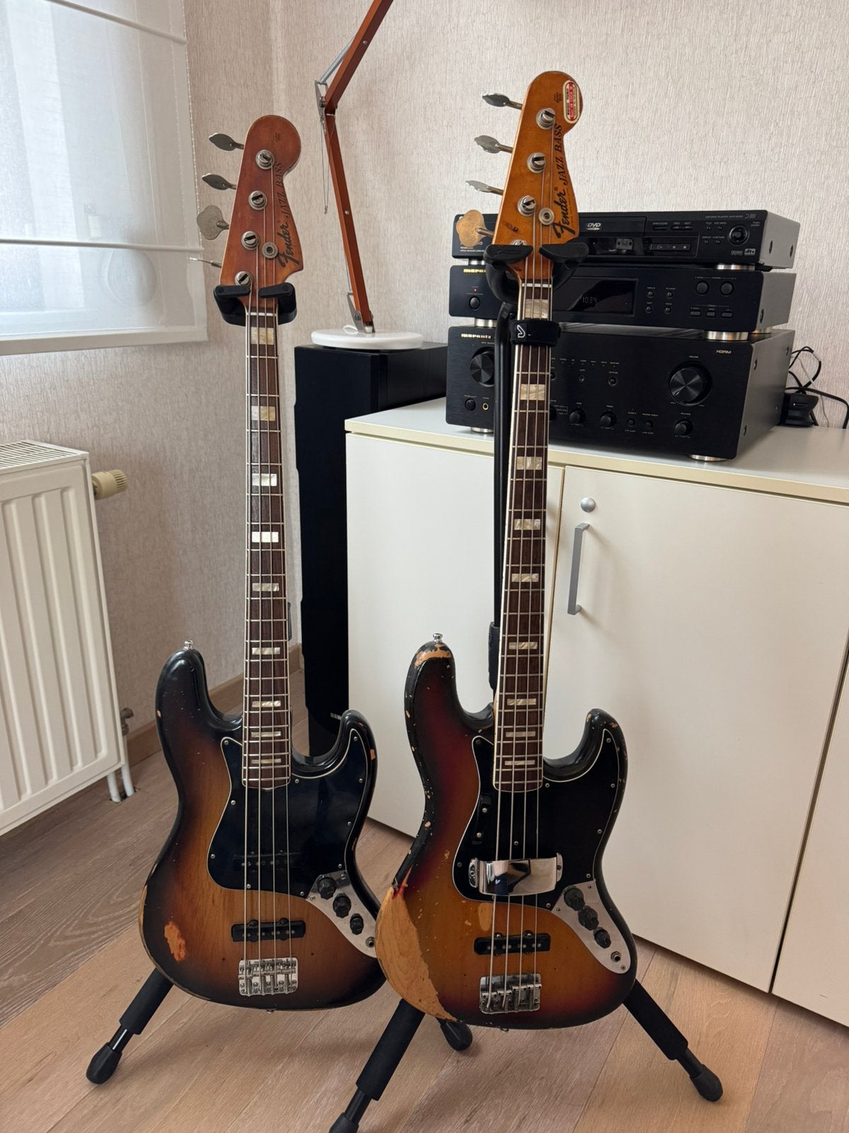 Fender Jazz Bass 1974 – Vintage USA – Sunburst, Muziek en Instrumenten, Ophalen, Zo goed als nieuw