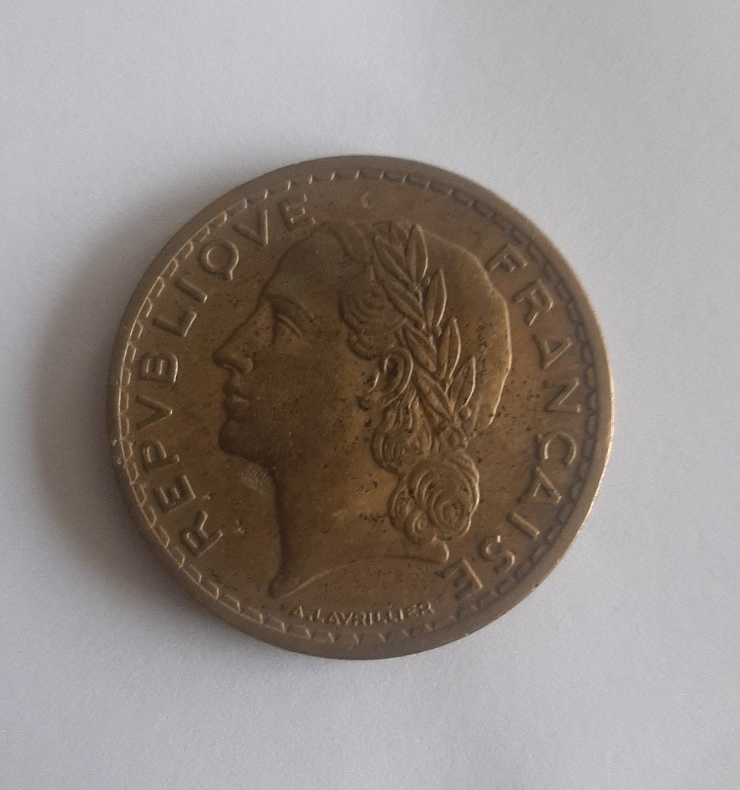 Frankrijk - 5 francs lavrillier 1938, Verzenden, Frankrijk