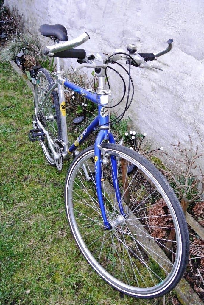 Lugano Hybride 28”- in orde en rijklaar, Fietsen en Brommers, Fietsen | Racefietsen, Ophalen, Velgrem, Aluminium, Zo goed als nieuw