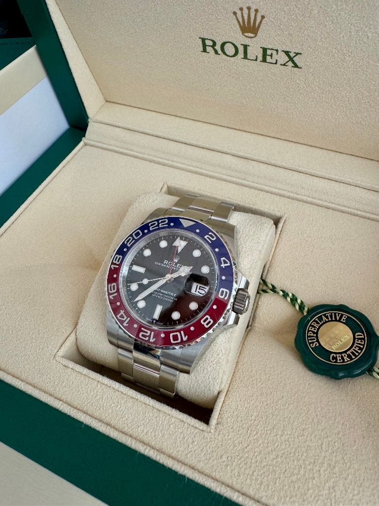 Rolex " pepsi " comme neuf full set 10/23, Montre-bracelet, Rolex, Enlèvement, Acier