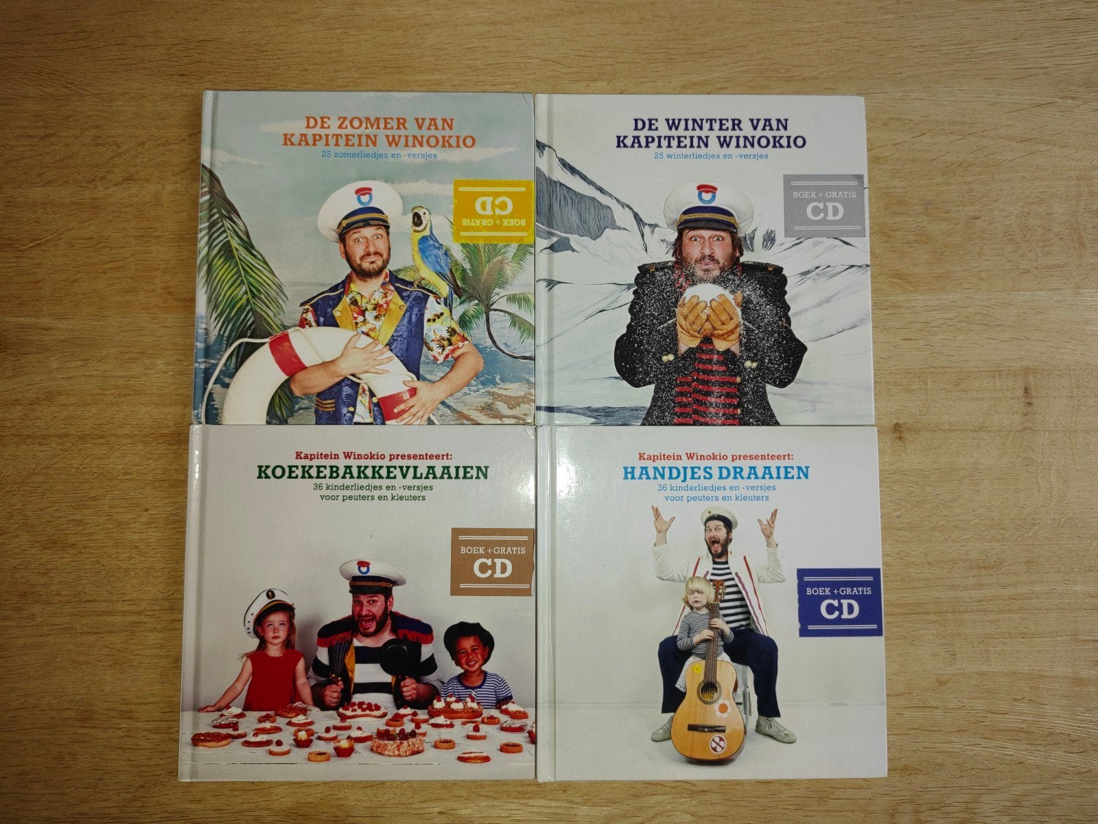 4 Boeken Kapitein Winokio (boek + cd), Boeken, Ophalen, Zo goed als nieuw