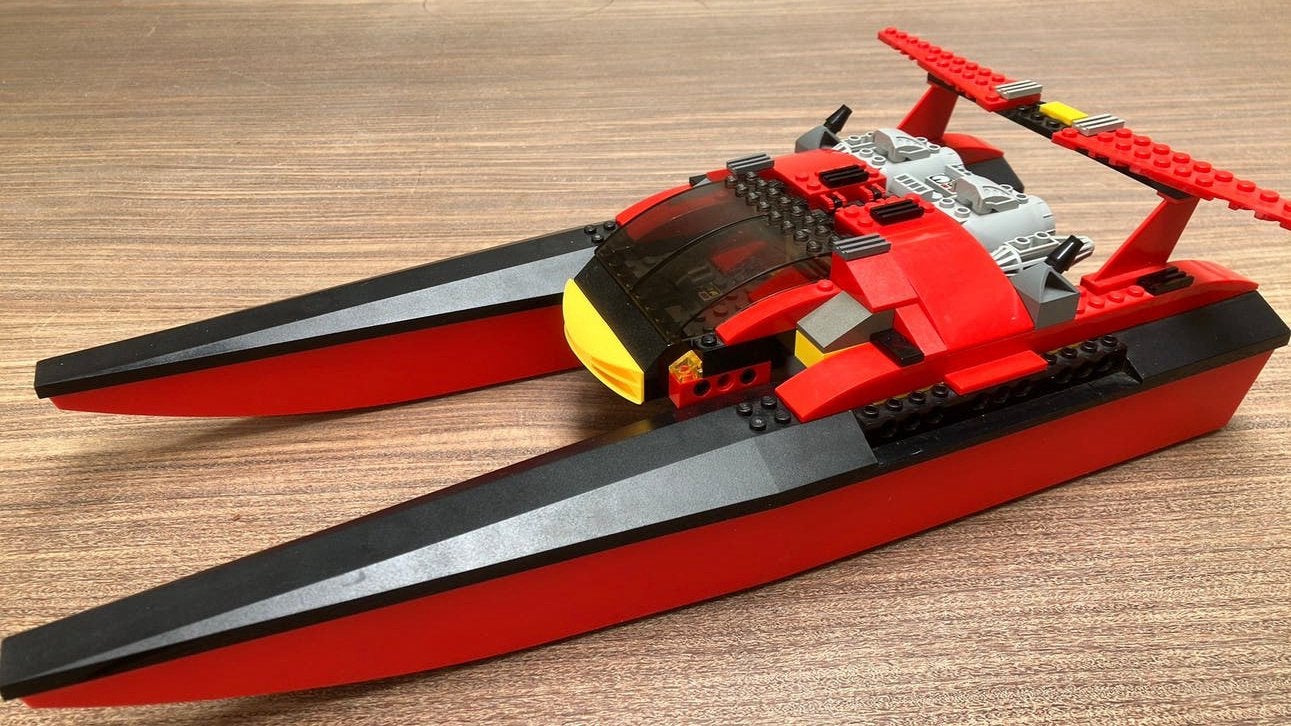 Lego : 7244 : Set de catamarans à moteur, Enlèvement ou Envoi, Comme neuf, Complet, Lego