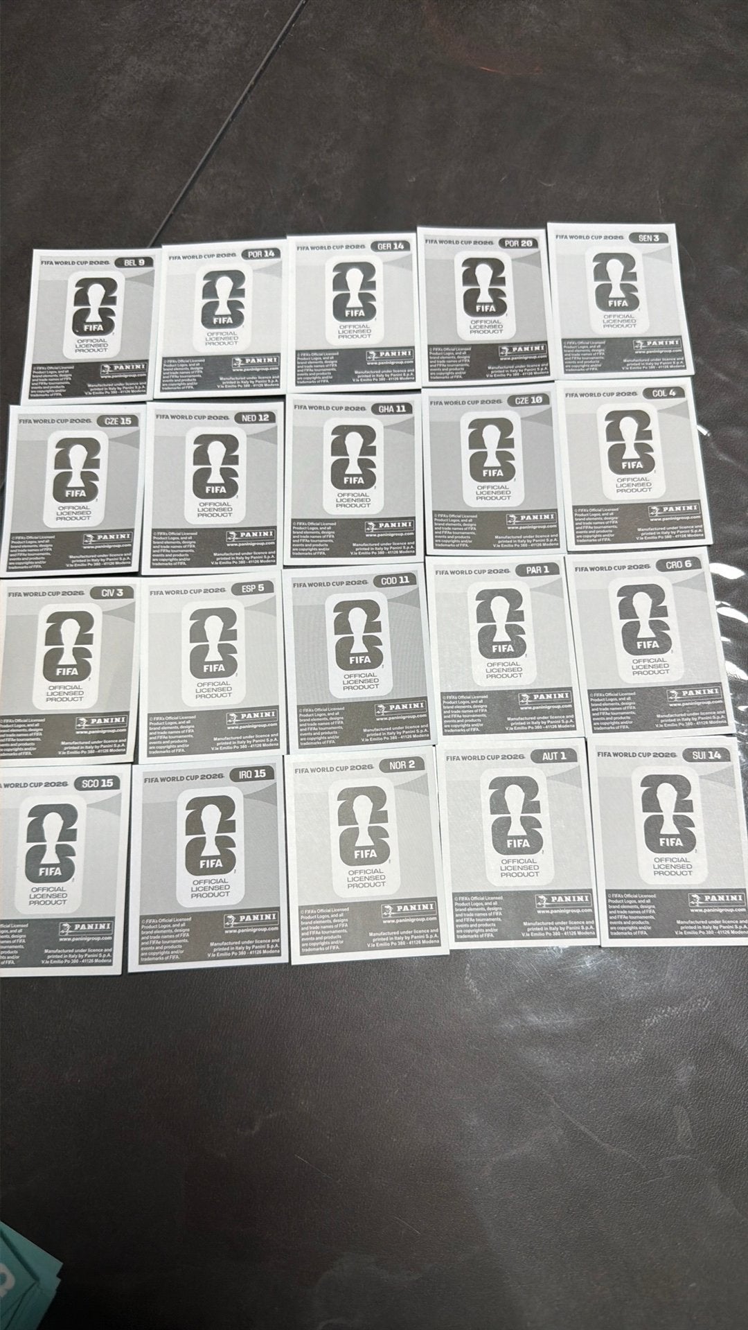 Panini wk 26 stickers, Ophalen of Verzenden, Nieuw