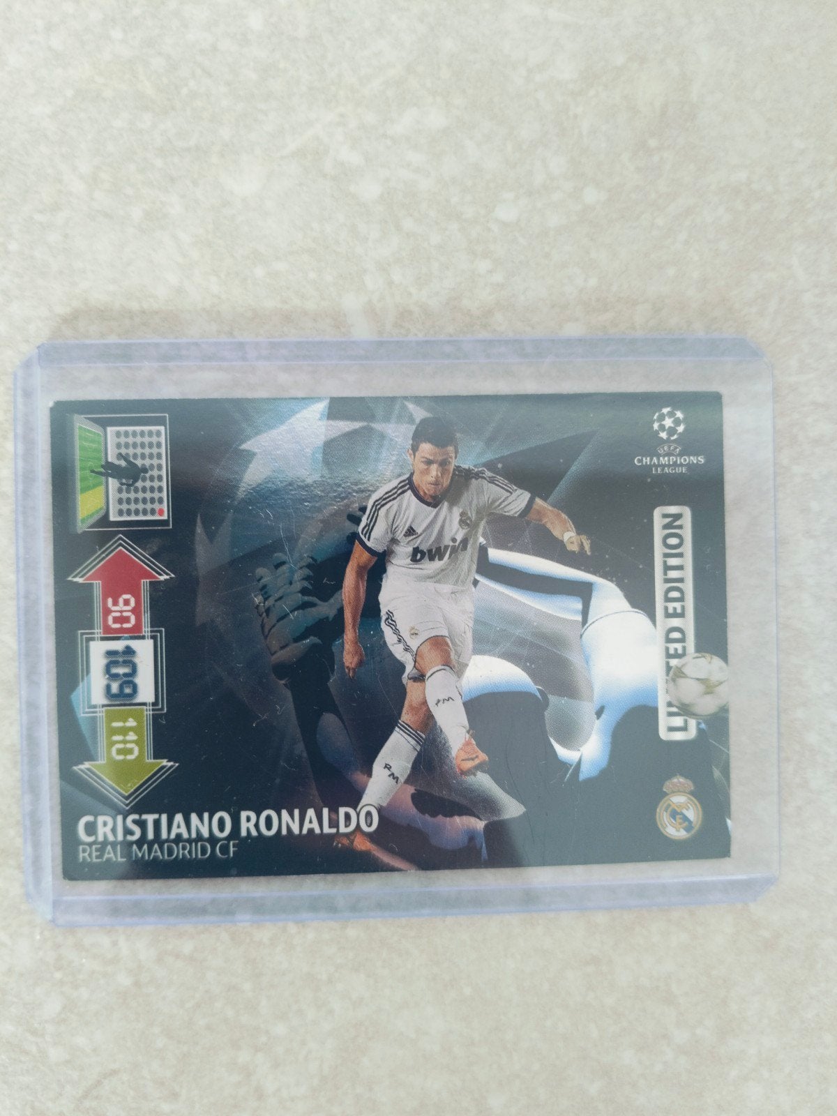 Panini kaart 2012-2013 Christiano Ronaldo limited edition, Verzamelen, Ophalen of Verzenden
