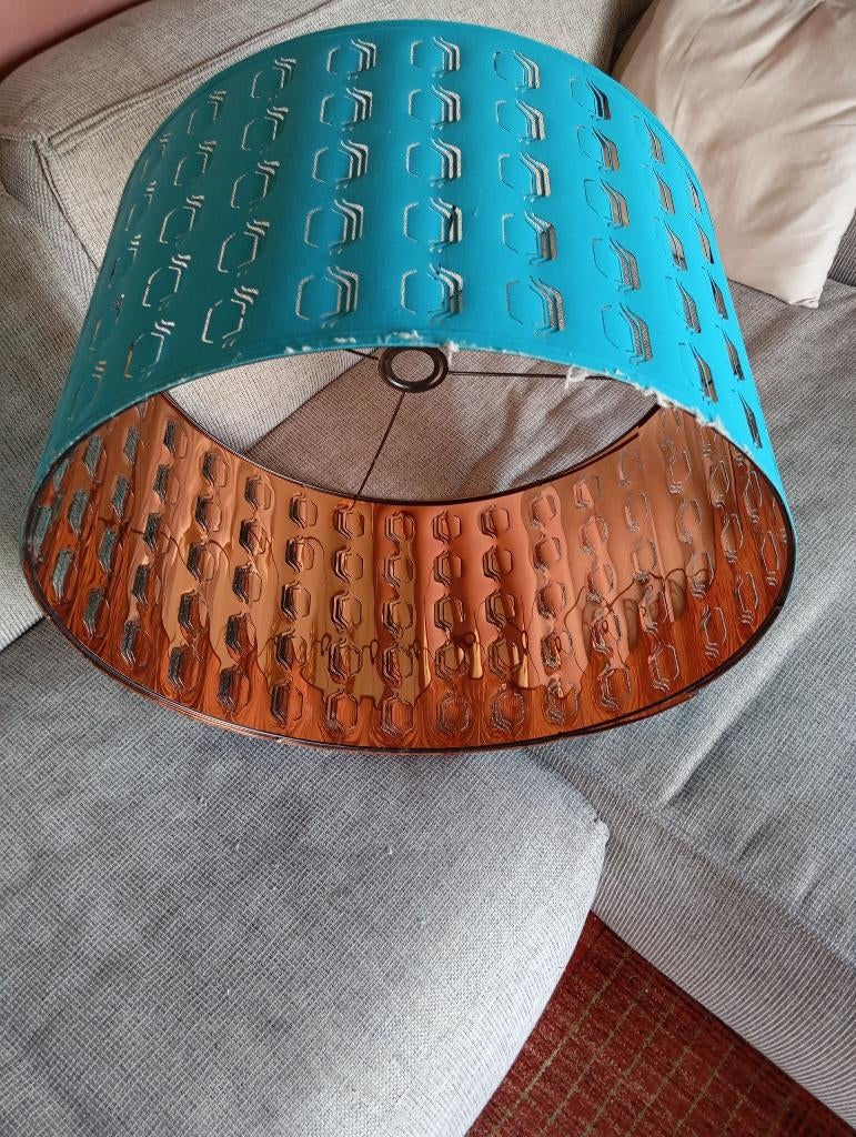 Lampenkap Nymo 59 cm, Huis en Inrichting, Blauw, Rond, Ophalen of Verzenden, Zo goed als nieuw