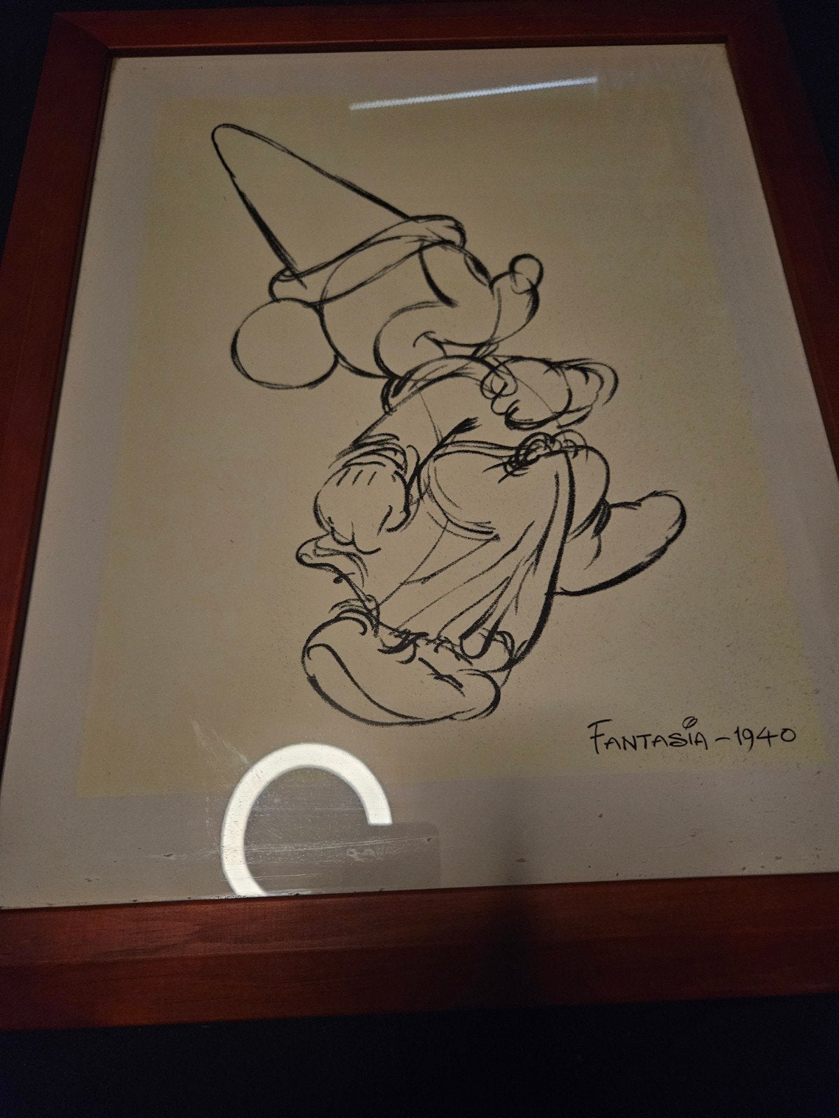 Kader met zeefdruk tekening in disney, Ophalen