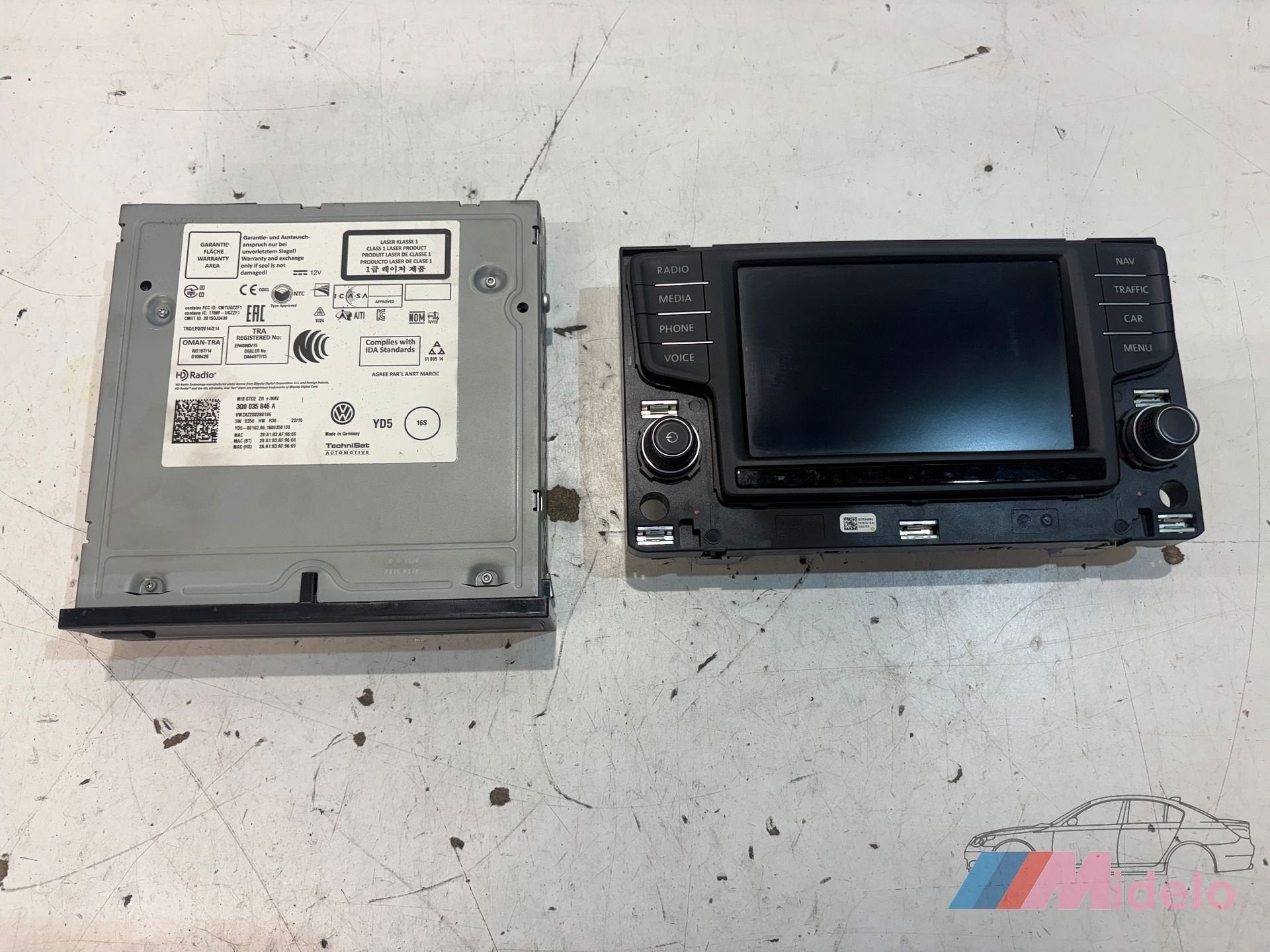 VW GOLF VII NAVIGATIE SYSTEEM 3Q0035846A 3G0919605D, Auto-onderdelen, Gebruikt, -, Volkswagen, -