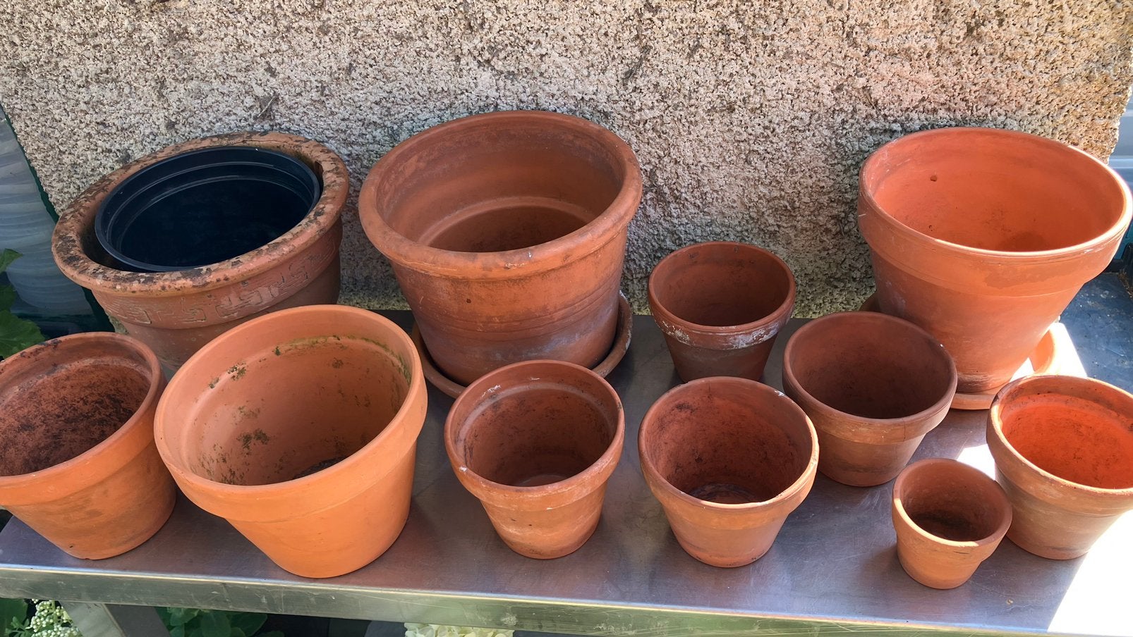 Pots de fleurs 10 pièces, Enlèvement, Comme neuf