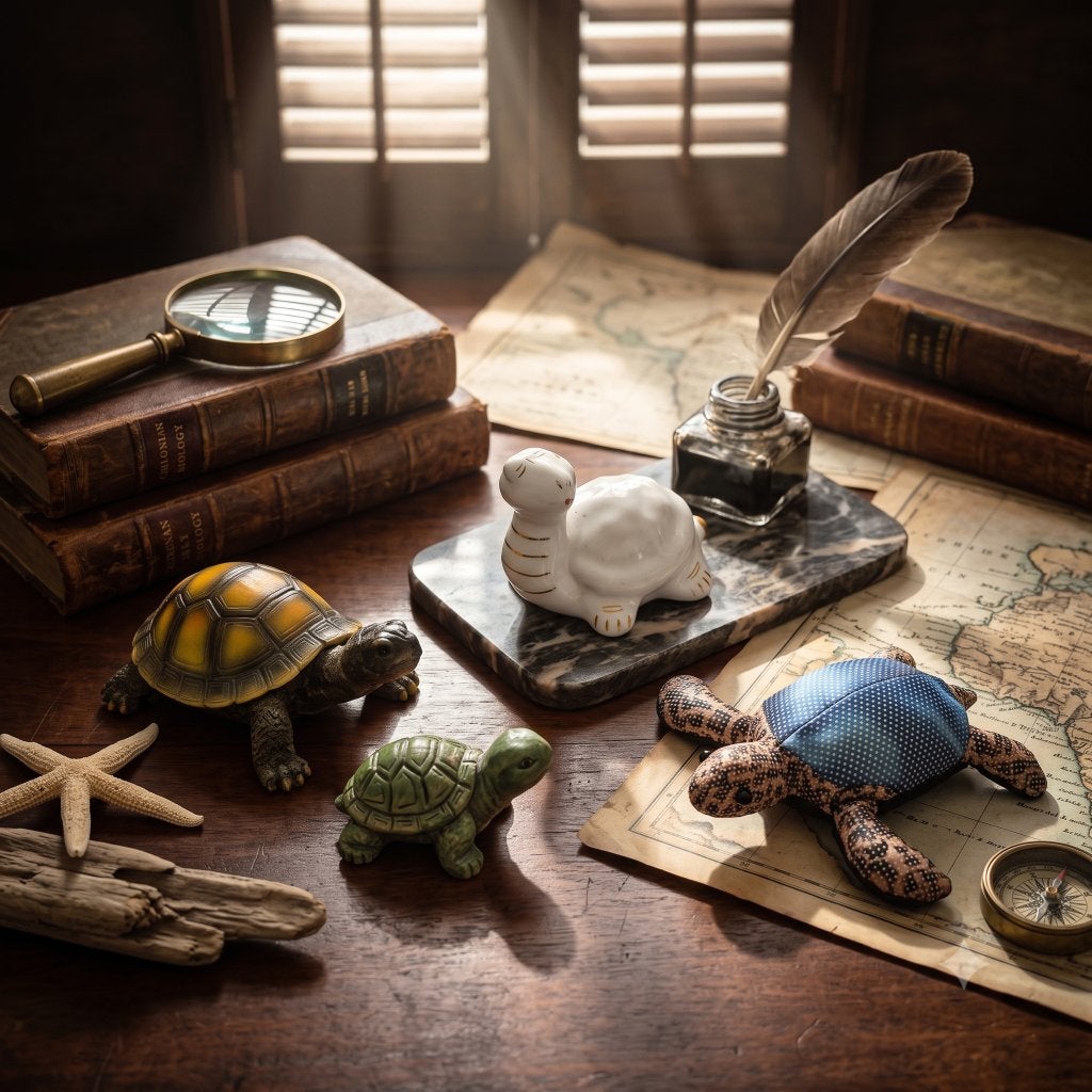 Figurines tortues décoratives - Céramique, résine, tissu, Enlèvement ou Envoi, Comme neuf, Animal