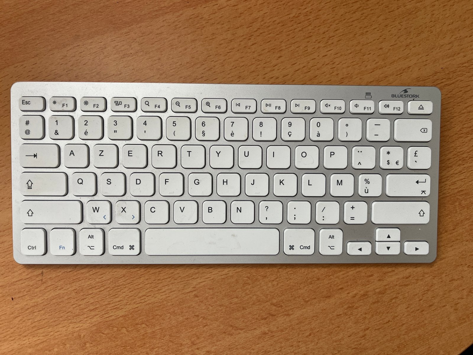 Clavier Sans Fil Bluetooth Bluestork (Style Mac / AZERTY), Azerty, Ophalen of Verzenden, Zo goed als nieuw, Draadloos