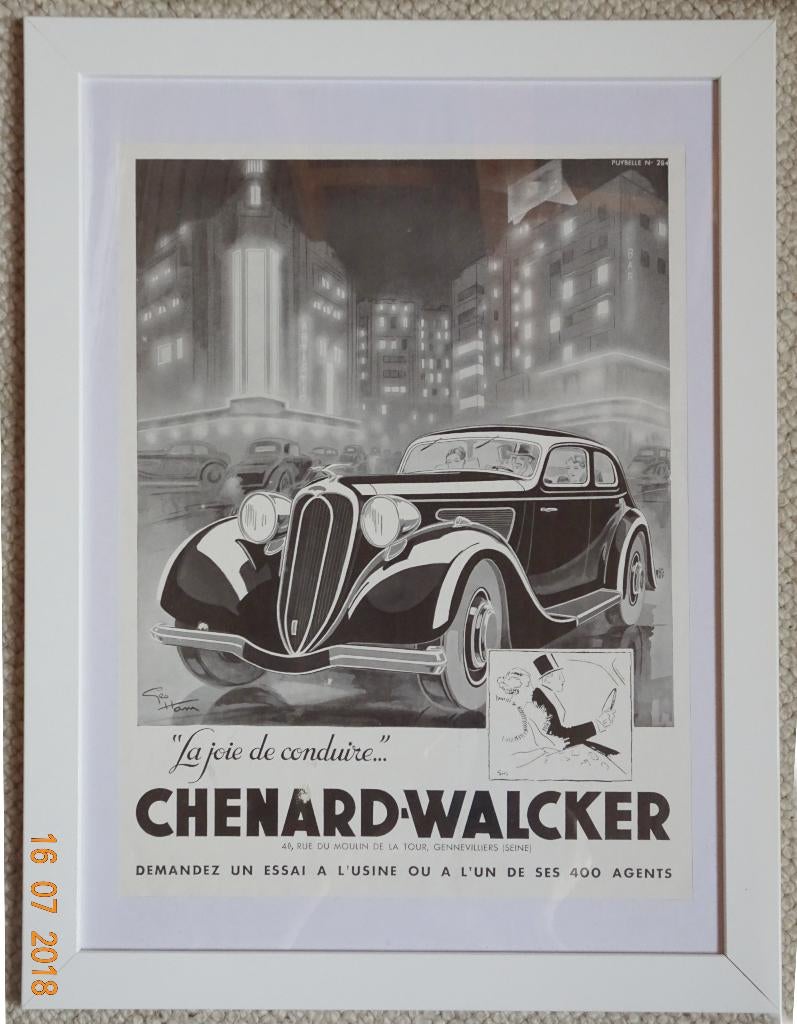 ANCIENNES PUBLICITES POUR AUTOMOBILES, Ophalen