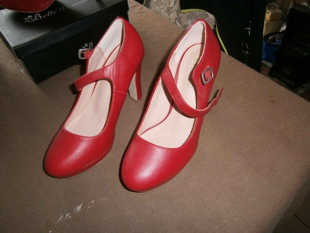 Chaussures dame rouge 40, Ophalen, Pumps, Nieuw, Rood