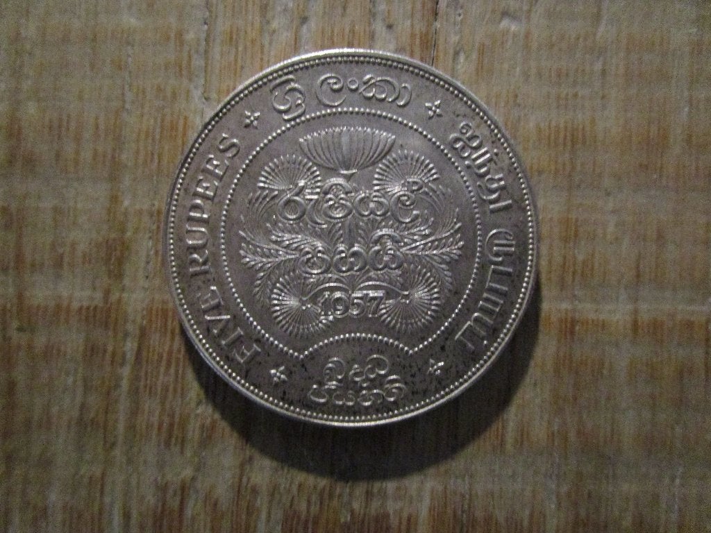 3 munten Ceylon, Postzegels en Munten, Ophalen of Verzenden, Losse munt, Zilver