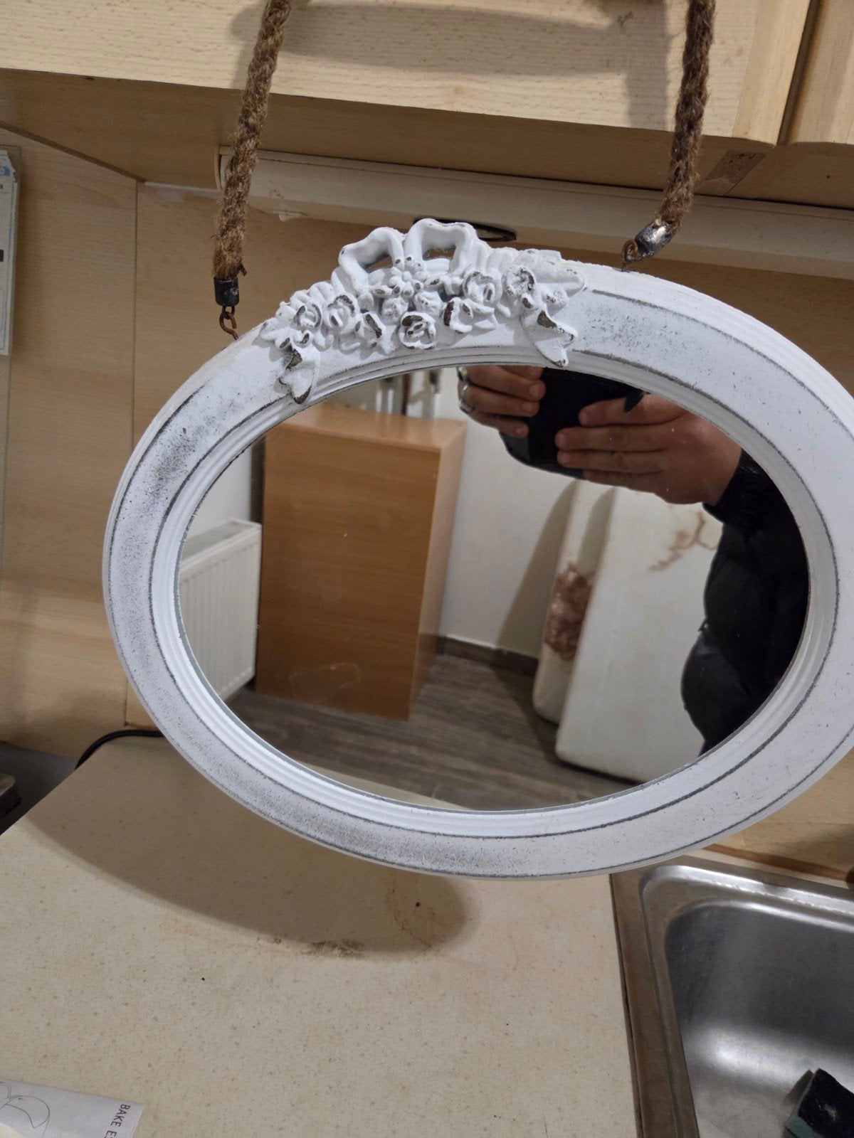 miroir, Enlèvement, Utilisé, Ovale