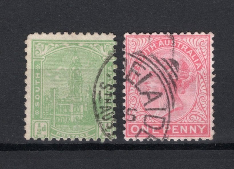 AUSTRALIA SOUTH Yt. 74/75 gestempeld 1899-1905, Postzegels en Munten, Postzegels | Oceanië, Verzenden, Gestempeld