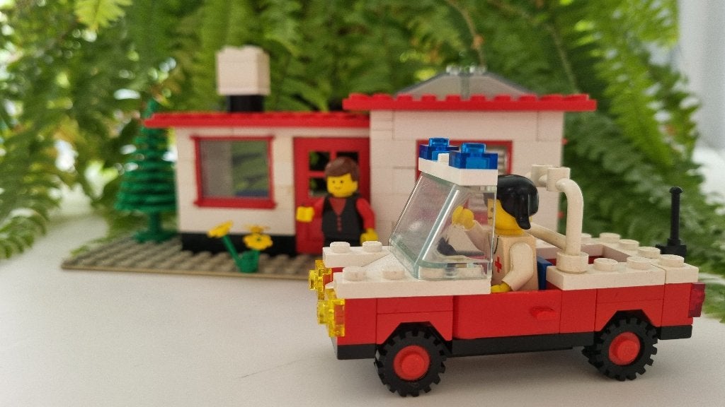 Vintage Legoland set 6364 Paramedische eenheid, Gebruikt, Lego, Ophalen of Verzenden, LEGOLAND