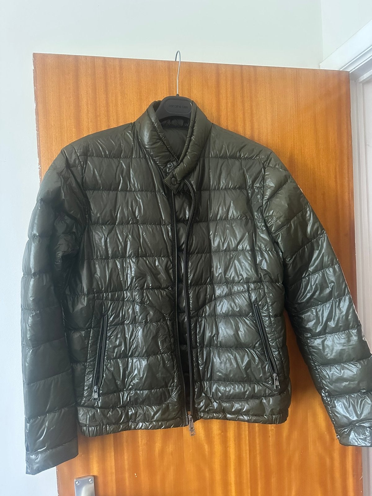 Moncler acorus taille 1 khaki, Ophalen of Verzenden, Gedragen, Maat 46 (S) of kleiner, Groen