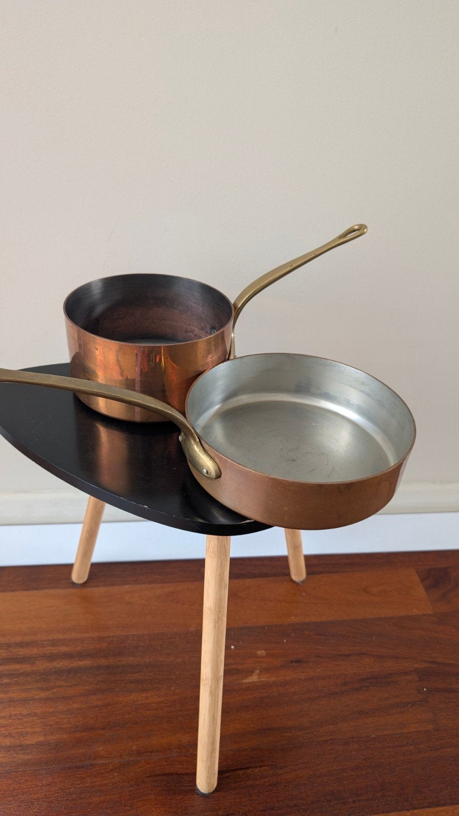 Poêles en cuivre, casseroles anciennes, Enlèvement