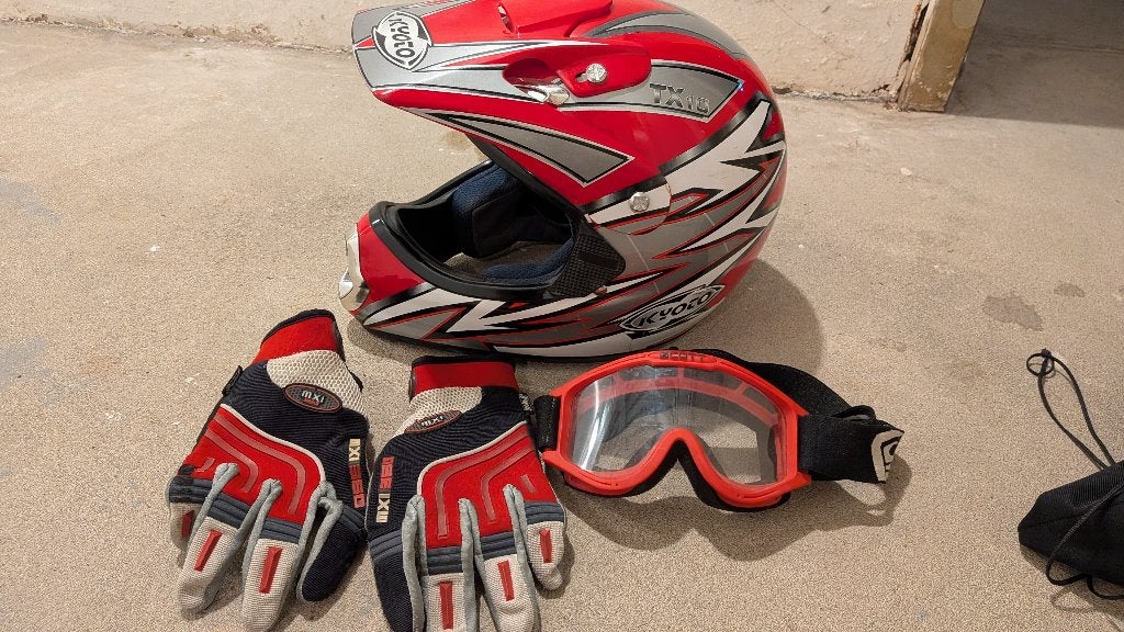 Casque motocross KYOTO TX 10, Motos, Autres marques, Seconde main, Enlèvement, M