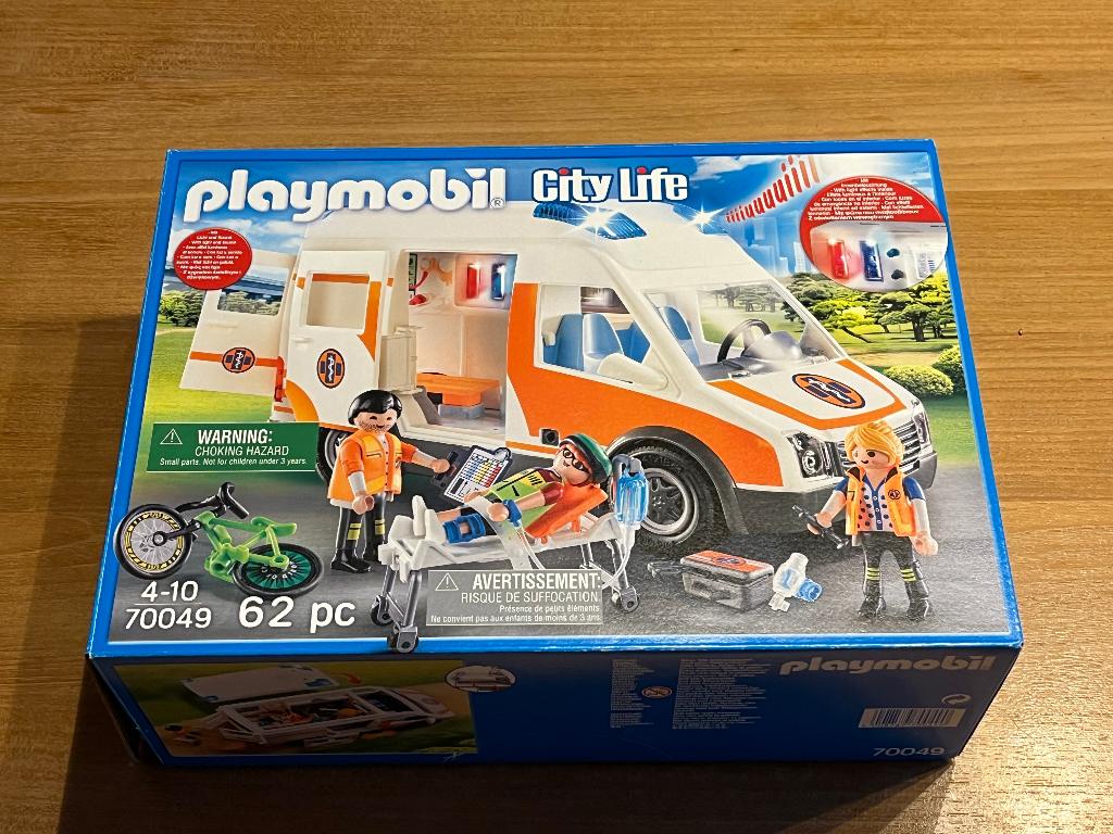 Playmobil ambulance, Enlèvement ou Envoi, Comme neuf, Ensemble complet