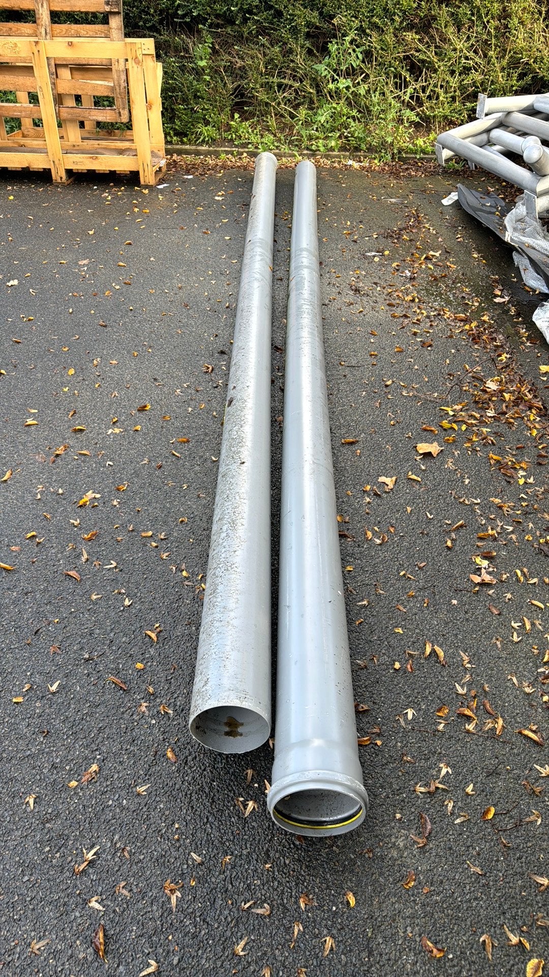 Pvc buis diameter 160 lengte 5m 2 stuks, Bricolage & Construction, Enlèvement, Comme neuf, PVC